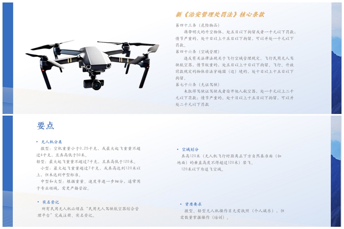 检测中心开展无人机合规飞行安全培训